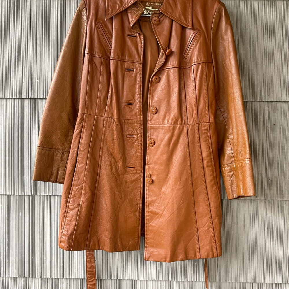 Elegant Brown Leather Jacket for Women